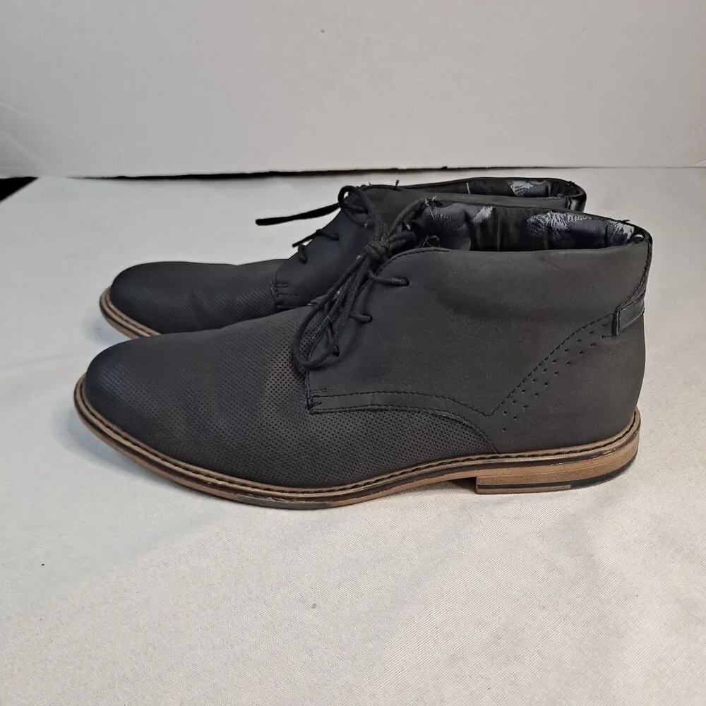 Steve Madden Grasin Shoe Buckle Exclusive Men's 11 Faux Suede Perforated Loafers